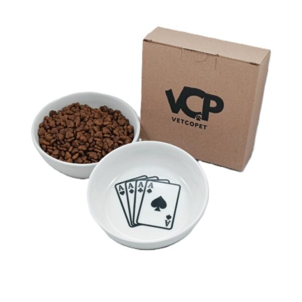 Raccoon Eco005 Poker 250 Ml Kedi - Köpek Seramik Mama ve Su Kabı