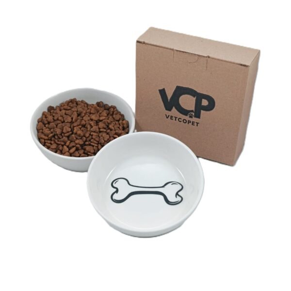 Raccoon Eco009 Bone 250 Ml Köpek Seramik Mama ve Su Kabı