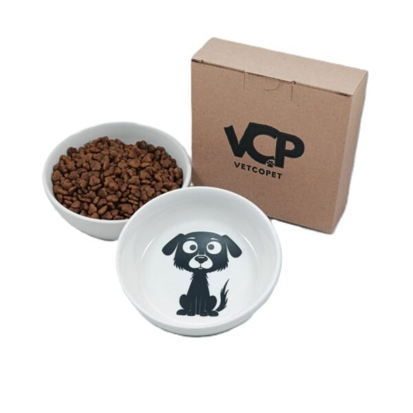 Raccoon Eco011 SıttıngDog 250 Ml Köpek Seramik Mama ve Su Kabı