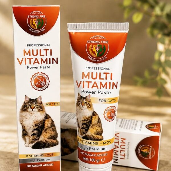 Strong Fire Multi Paste Tüm Kediler Için Multi Vitamin Bağışıklık Ve Tüy Sağlığı Destekleyici Malt Macun 100 Gr.